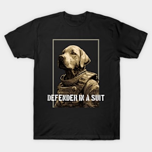 Labrador Retriever Defender In A Suit T-Shirt